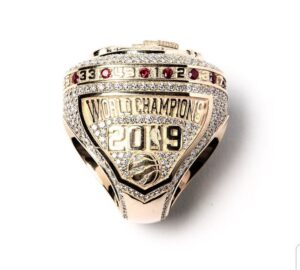 REAL DIAMOND NBA CHAMPIONS RING WITH ROSE GOLD 18K