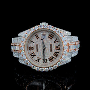 ROLEXX DATEONLY ROSE GOLD BAGUETTE DIAMOND